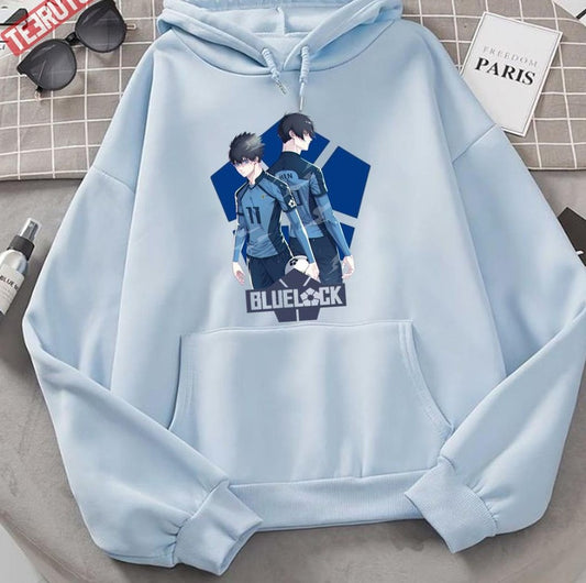 Anime Blue Lock Isagi Yoichi And Rin Itoshi Unisex Hoodie