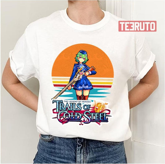 Musse Egret Retro Circle Trails Of Cold Steel Unisex T-Shirt