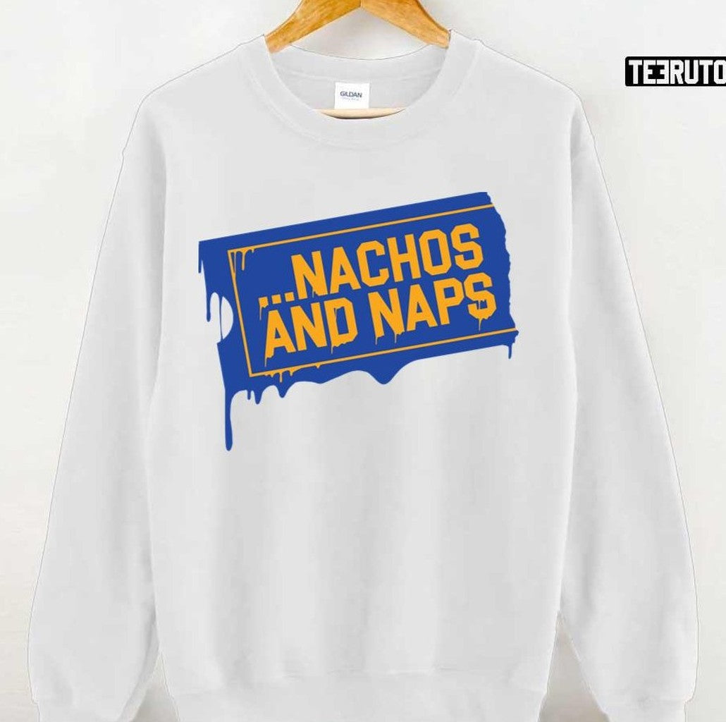 Nachos And Naps Blockbuster 80s Movies Retro Vhs 90s Video Funny Unisex T-shirt