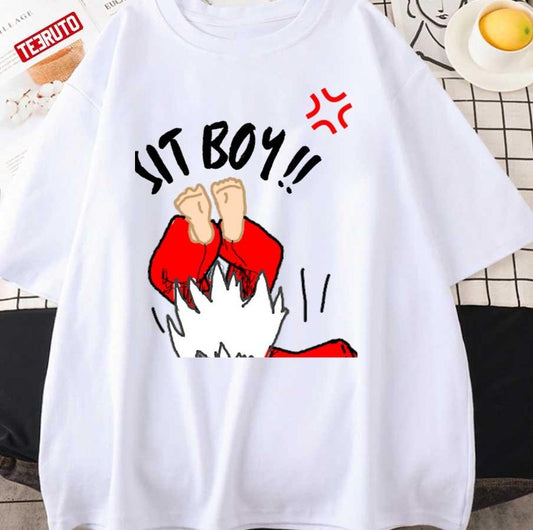 Sit Boy Funny Inuyasha Kagome Unisex T-Shirt