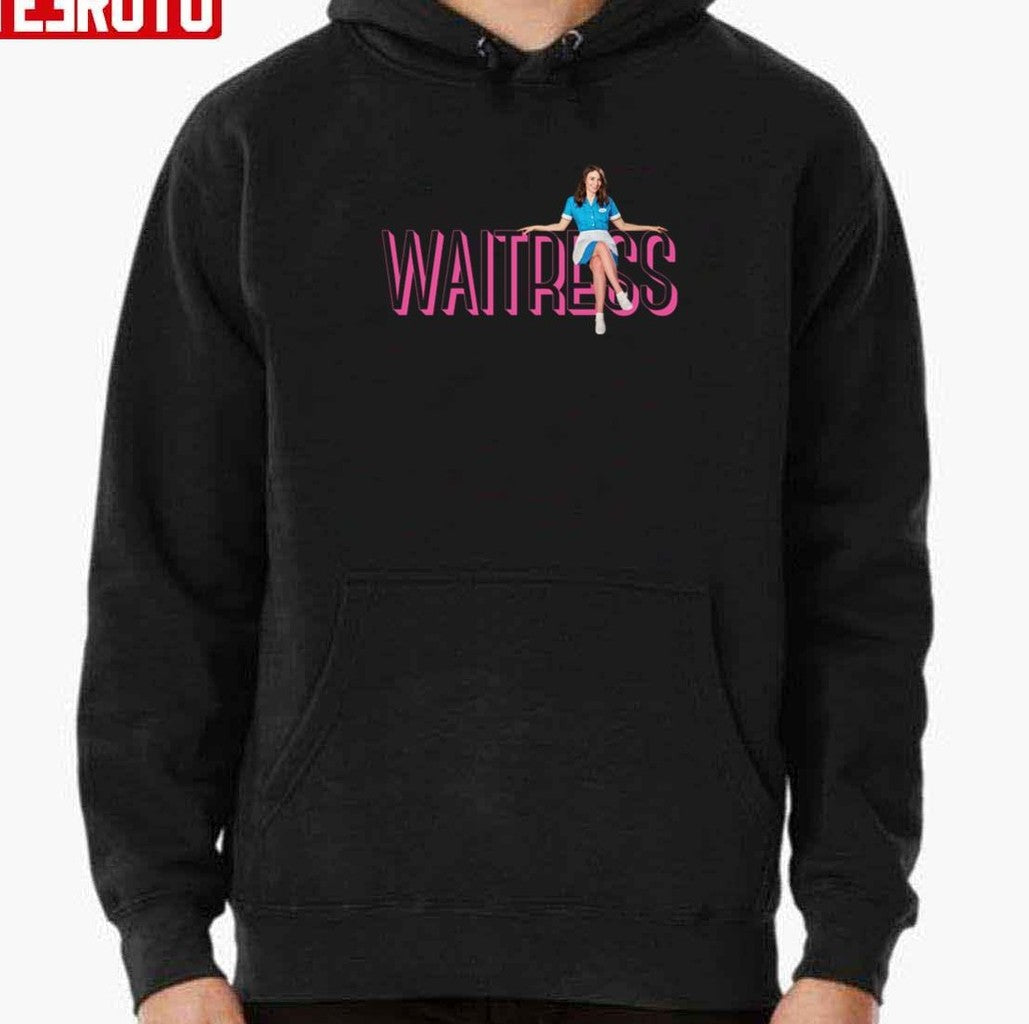 Sara Bareilles Sitting On Waitress The Musical Logo Broadway West End Unisex T-Shirt
