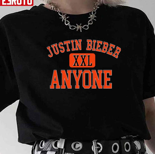 Anyone Varsity Justin Bieber Merch Unisex T-Shirt