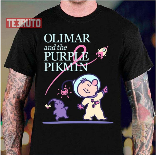 Olimar And The Purple Pikmin Unisex T-Shirt