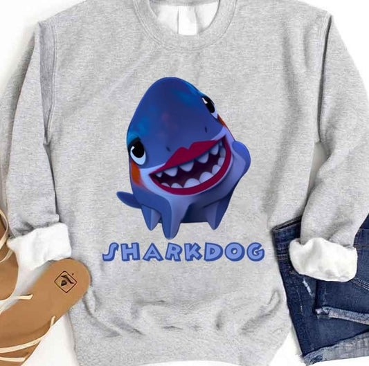 Red Lipstick Little Sharkdog Unisex Sweatshirt