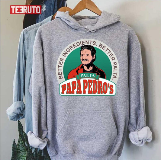 Papa Pedro's Logo Food Brand Pedro Pascal Unisex Hoodie