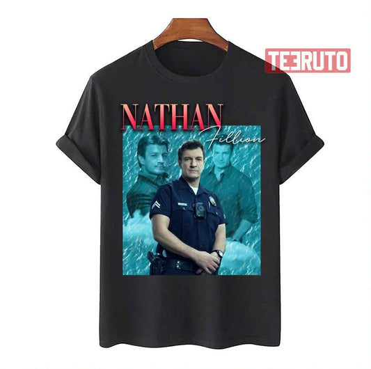 Nathan Fillion Retro 80s The Rookie Tv Show Unisex T-Shirt