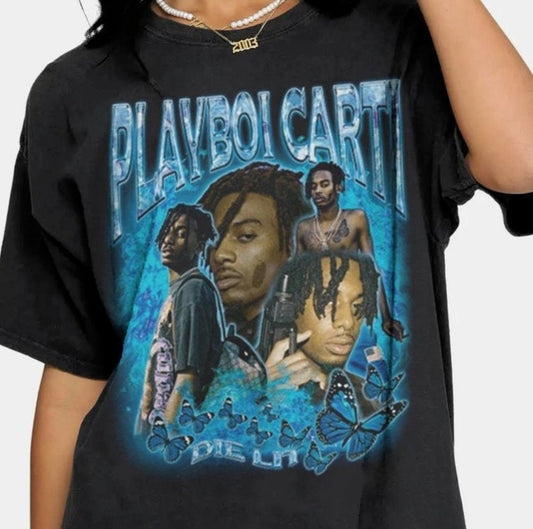 Playboi Carti Hypebeast Vintage 90s Rap Vintage Retro Rapper Hip Hop Unisex T-Shirt