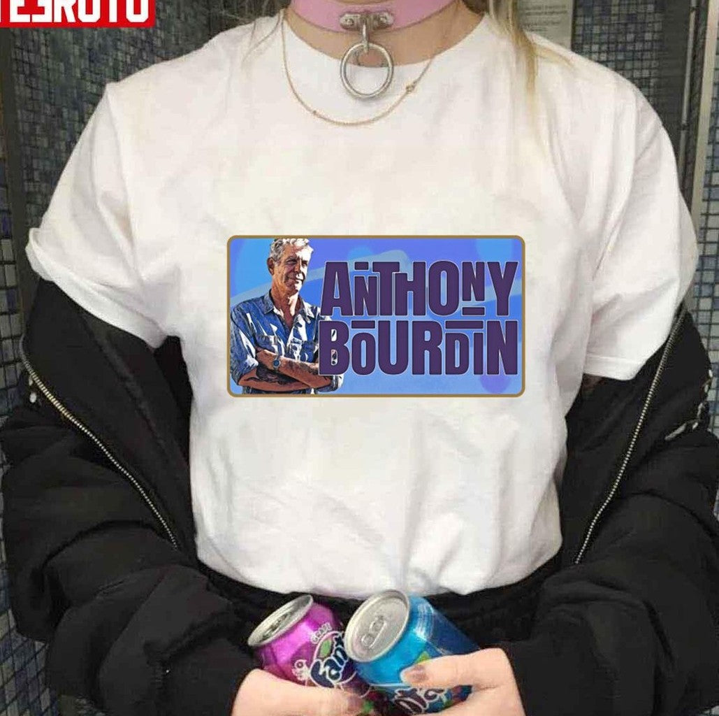 Anthony Bourdain Text Vintage Retro Style Unisex Sweatshirt