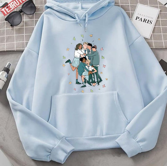 Netflix Heartstopper Gang Cute Art Unisex Hoodie