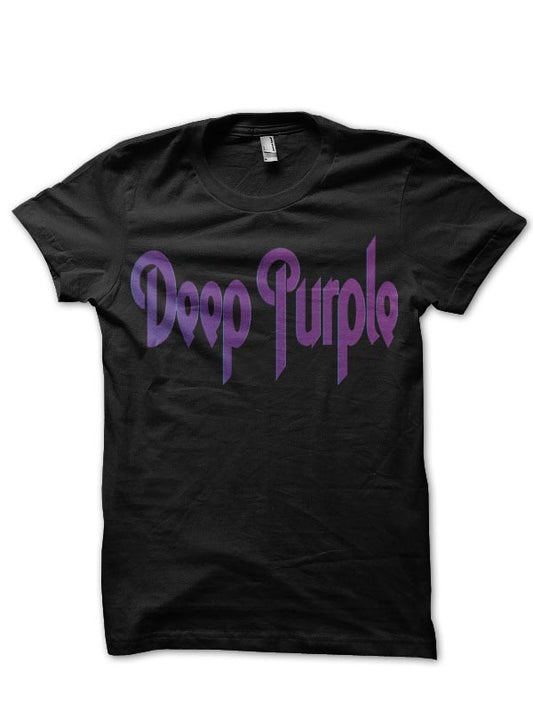 Deep Purple Black T-Shirt Style001