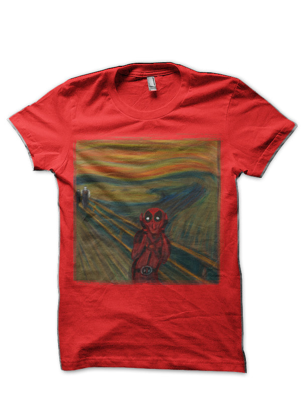 Deadpool Scream Red T-Shirt