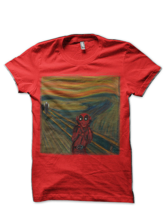 Deadpool Scream Red T-Shirt