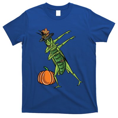Dabbing Pilgrim Grasshopper Thanksgiving Gift T-Shirt
