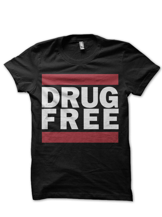 Drug Free Black Tee