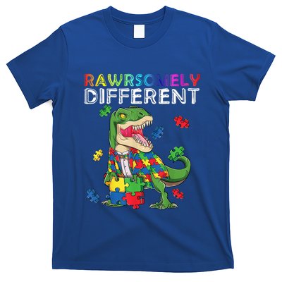 Dare To Be Yours Different Autism Awareness Dinosaur Cool Gift T-Shirt