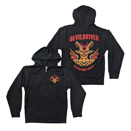 DevilDriver - Evil On Swift Wings zip-up hoodie