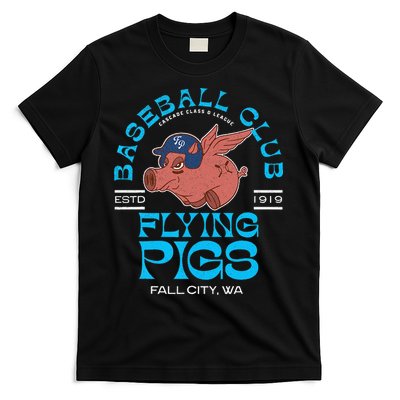 Fall City Flying Pigs Retro Minor League Baseball Team T-Shirt