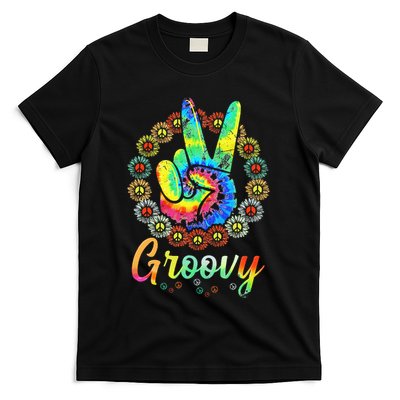 Groovy 70s Tie Dye Vintage 70s Retro 70s Hippie Costume T-Shirt