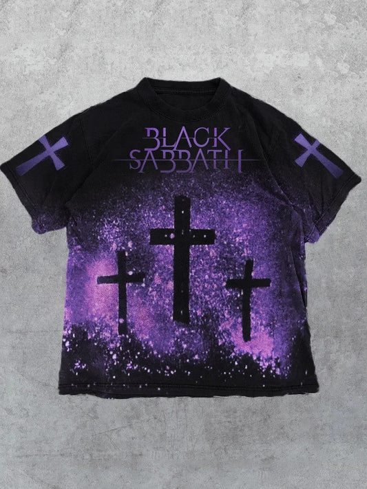 Black Sabbath Merch Shirt Cross Black Sabbath T-Shirt For Rock Band Fan Birthday Gift for Husband