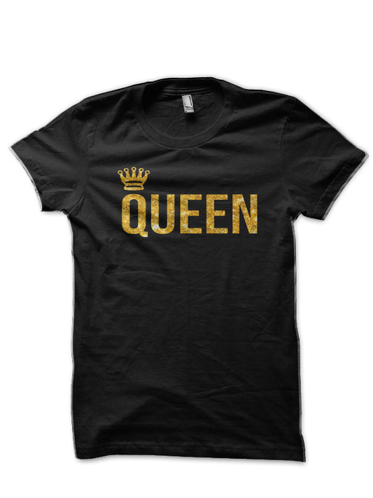 Queen Gold Glitter T-Shirt