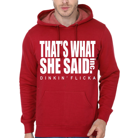 THATâ€™S WHAT SHE SAID Red Hoodie
