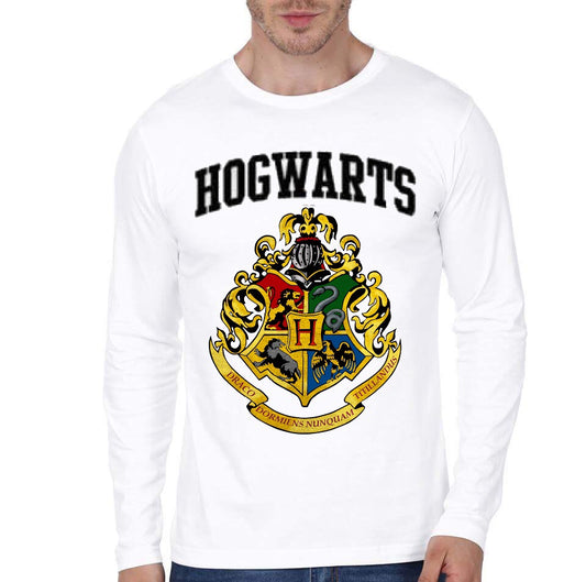 Hogwarts White Full Sleeve T-Shirt