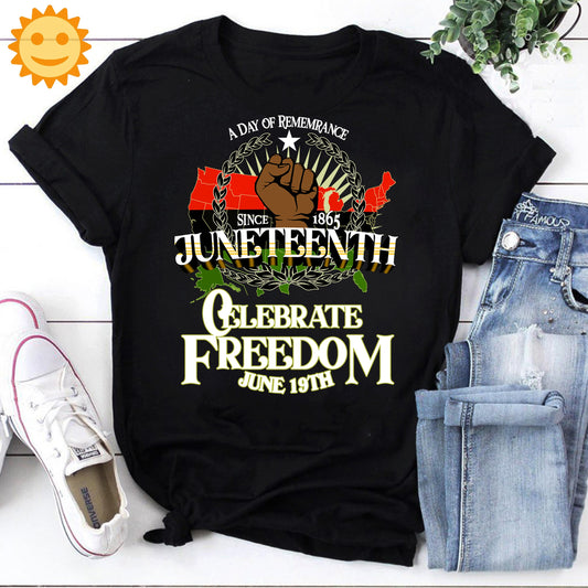A Day Of Rememrance Since 1865 Juneteenth Vintage T-Shirt, Black Lives Matter Shirt, Anti Racist Shirt, Black Woman Shirt, Juneteenth Shirt