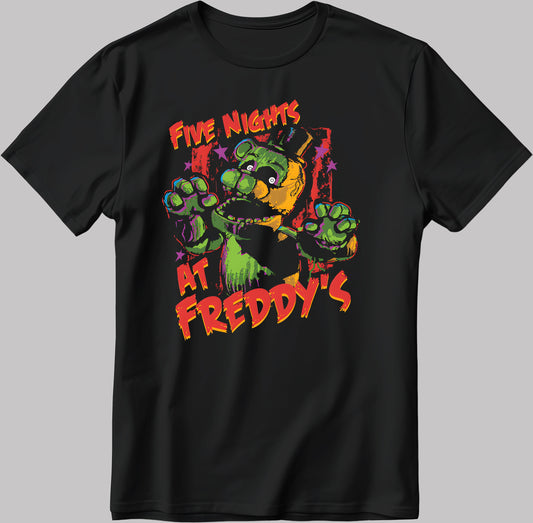 Freddy's Frozen Custard & Steakburgers Short Sleeve White-Black Men's / Women's T Shirt S512