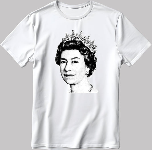 Elizabeth Queen Short Sleeve White-Black Men's / Women's T Shirt K232