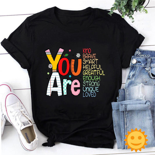 Inspirational Positive Teacher Vintage T-Shirt, Cute Christmas Gift, Inspirational Shirt, Inspirational Positive Tee