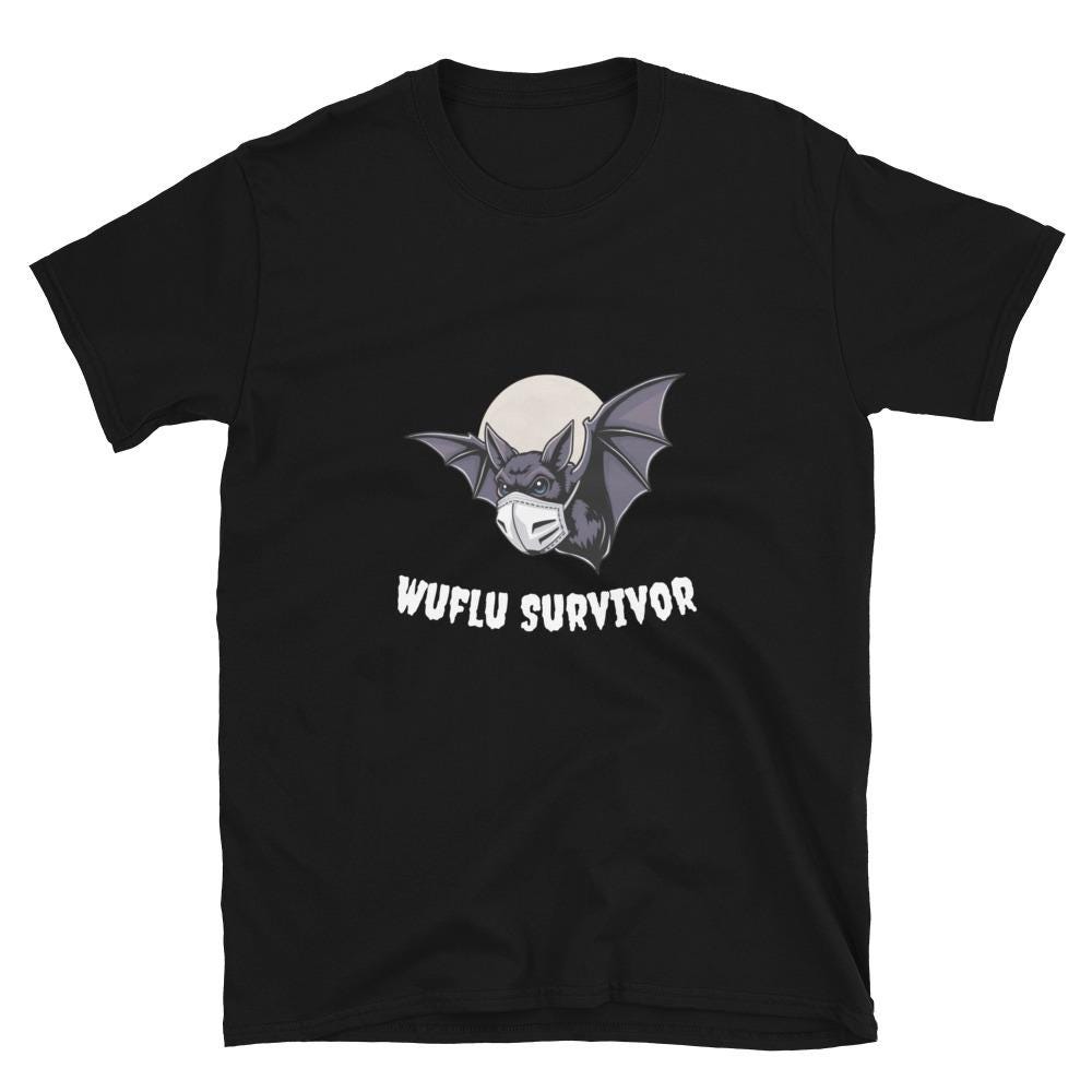 Wu-flu Wuflu Survivor Soft Style T-Shirt, Funny Quarantine Graphic Tee, Pandemic Survivor Shirt, Funny Shirt, Humorous Isolation Shirt