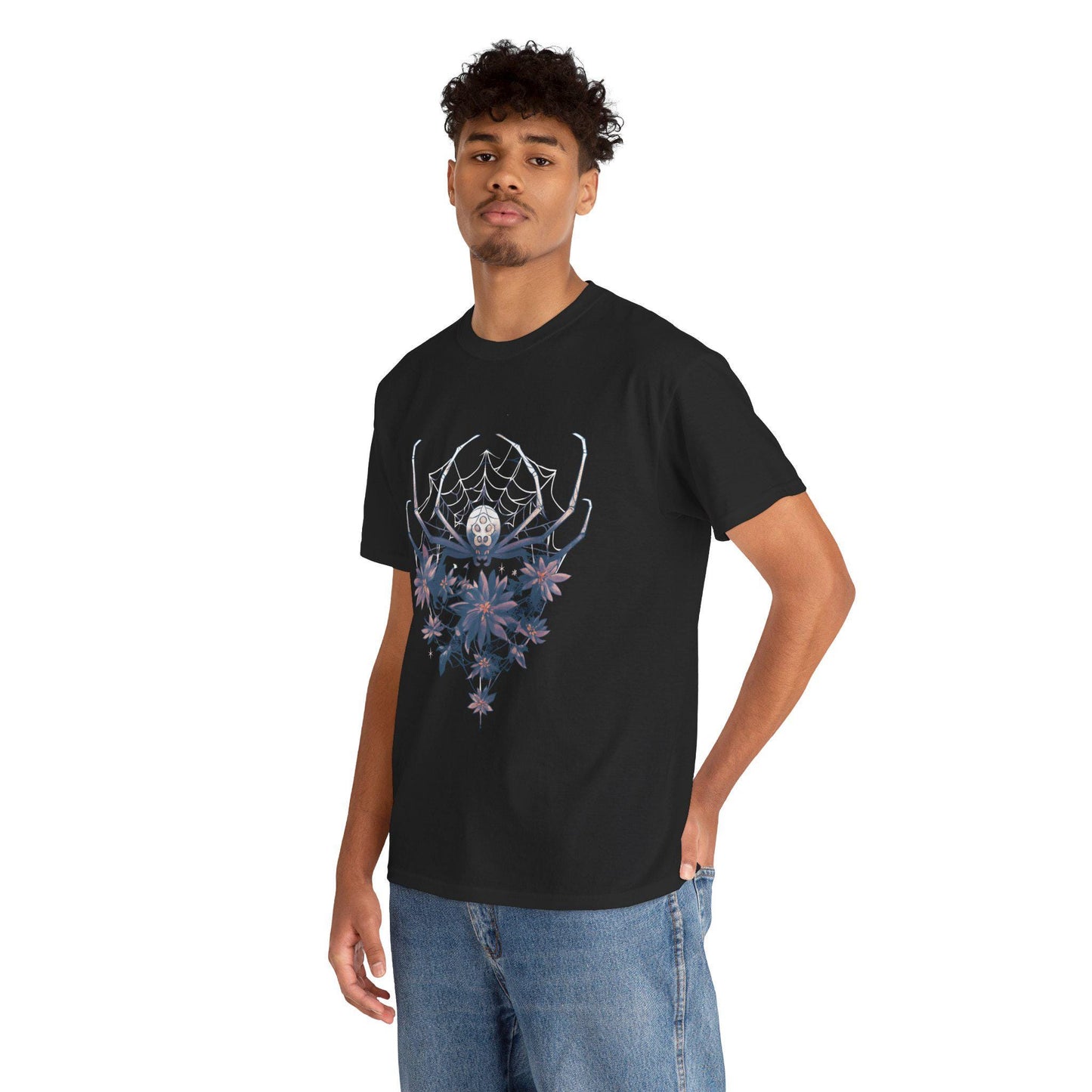 Spider Floral Tee | Death Metal Tshirt | Punk Graphic TShirt | Unisex Tee | Streetwear Clothing | Vintage Art | Band Tees | Spider Shirt