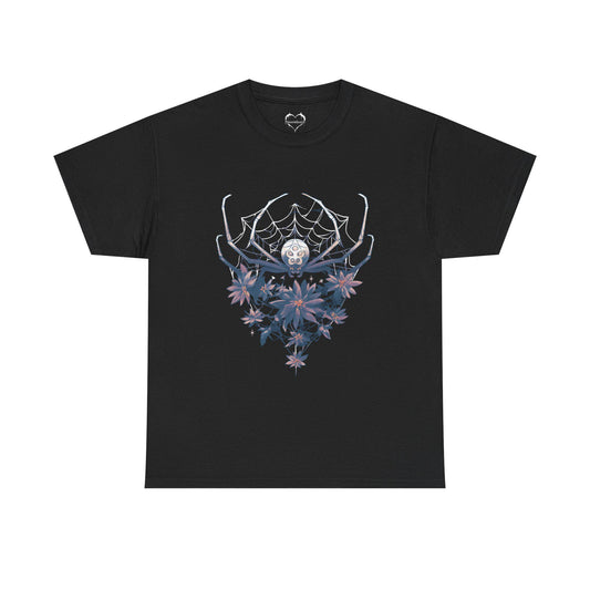 Spider Floral Tee | Death Metal Tshirt | Punk Graphic TShirt | Unisex Tee | Streetwear Clothing | Vintage Art | Band Tees | Spider Shirt