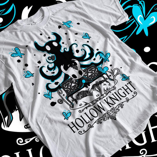 Unisex Hollow Knight Gaming T-Shirt, Indie Shirt, Graphic Anime Tee,Japanese Art Style Fanart Shirt,Illustration shirt