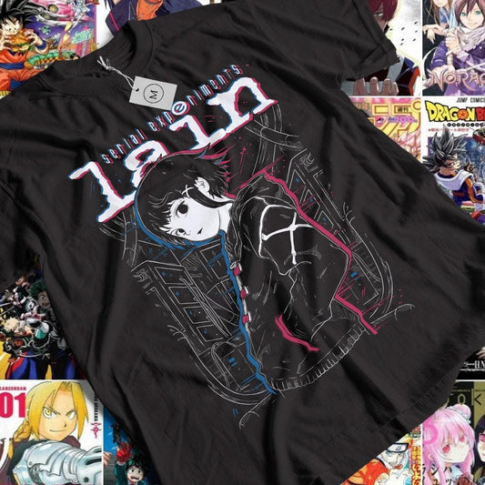 Serial Experiments Lain T-Shirt Cyberpunk Shirt Anime Manga Gift Unisex Shirt Vintage 90s T-Shirt