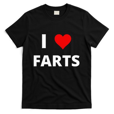 I Love Farts With A Red Heart T-Shirt