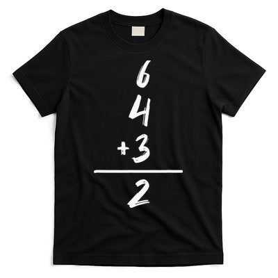 Inspired Math 6 4 3 2 Double Play Softball Baseball T-Shirt