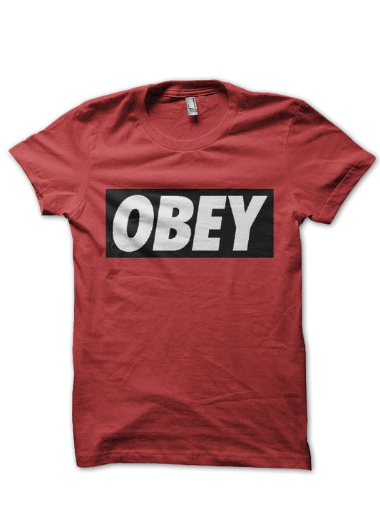 Obey Red Tshirt