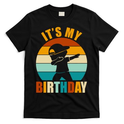 Its My Birthday Dab Retro Sunset T-Shirt