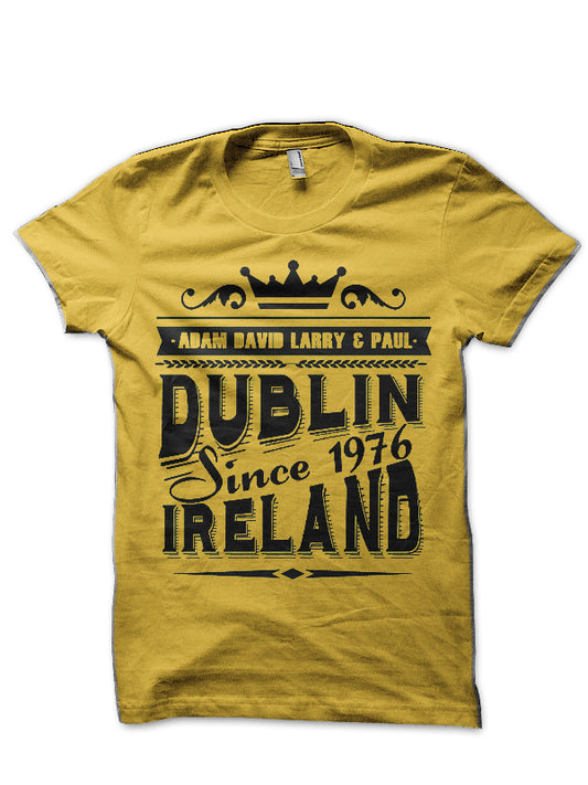 U2 Dublin Ireland Vintage Half Sleeve T-Shirt