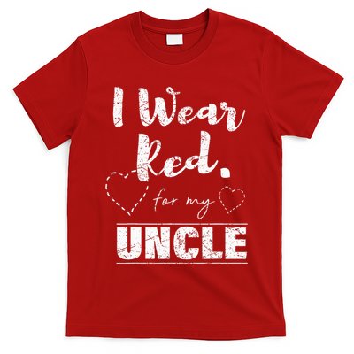 I Wear Red for my Uncle Tee Heart Disease Awareness Gift T-Shirt