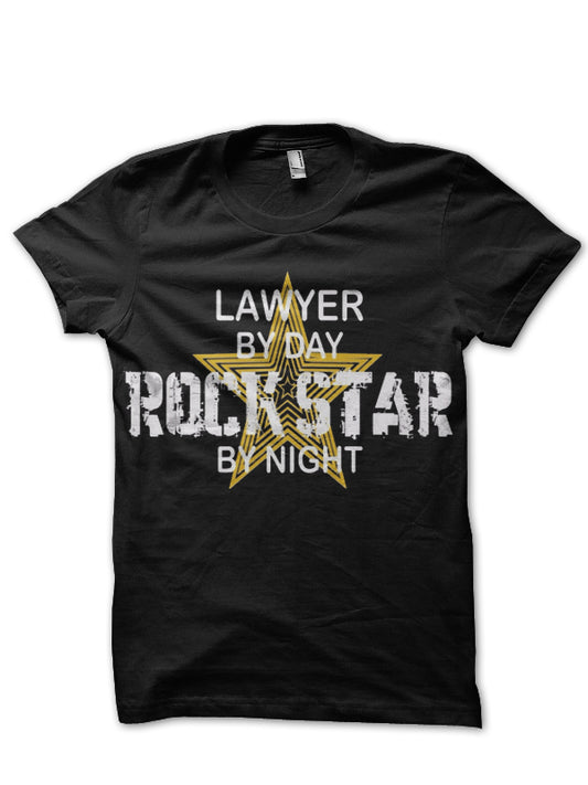 Rockstar Lawyer Black T-Shirt