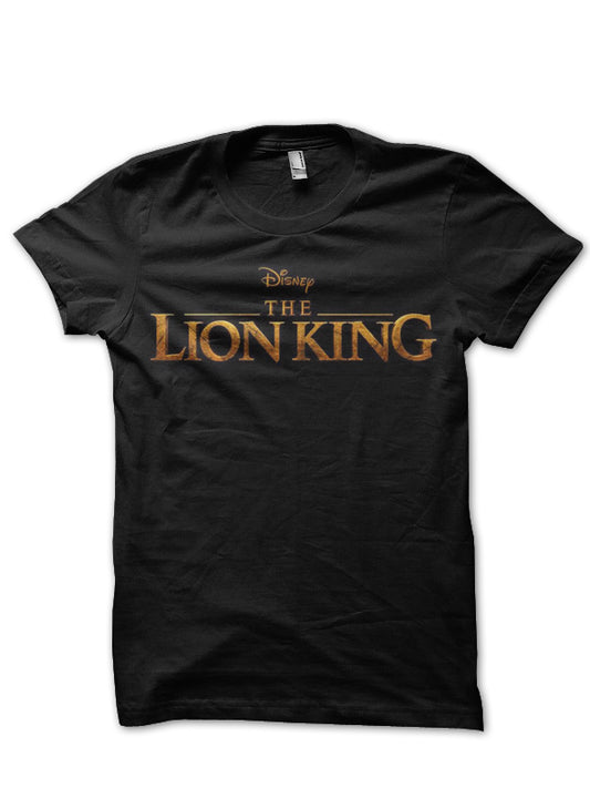 The Lion King Half Sleeve Black T-Shirt Style003