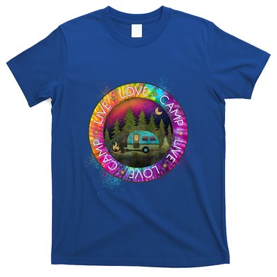 Live Love Camp Life Camping Trip Camping Outfit Happy Camper Gift T-Shirt