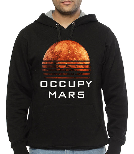 Occupy Mars Black Hoodie Style001