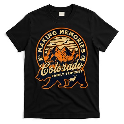 Mountains Camping Family Trip Colorado Family Vacation T-Shirt
