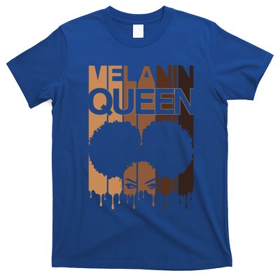 Melanin Queen Afro Dripping Black Educated Poppin Magic Cool Gift T-Shirt