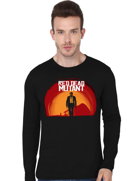 Red dead Mutant Wolverine Black Full Sleeve T-Shirt