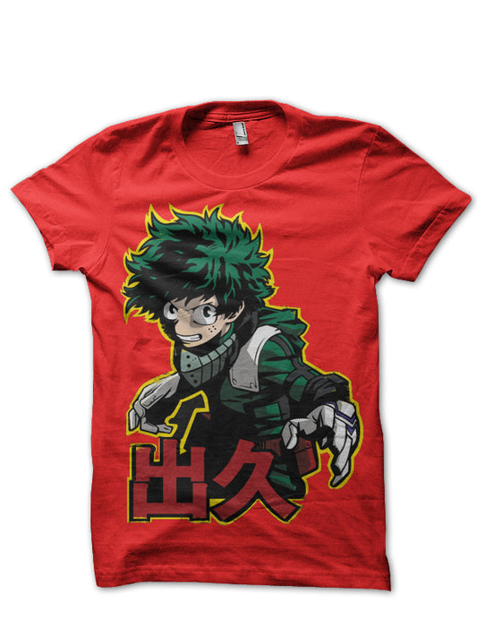 My Hero Academia Red T-Shirt Style002