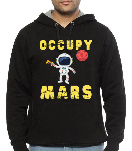 Occupy Mars Black Hoodie Style002